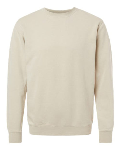 Independent Trading Co. Unisex Midweight Pigment-Dyed Crewneck Sweatshirt - Pigment Ivory Front