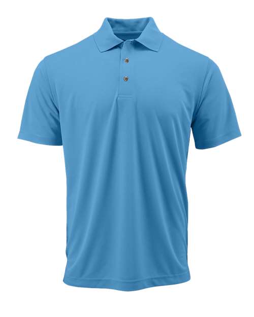 Paragon Youth Saratoga Performance Mini Mesh Polo - Bimini Blue Front