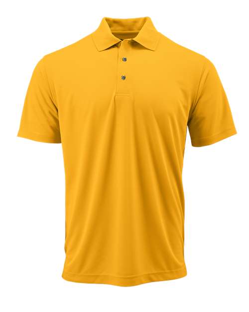 Paragon Youth Saratoga Performance Mini Mesh Polo - Gold Front