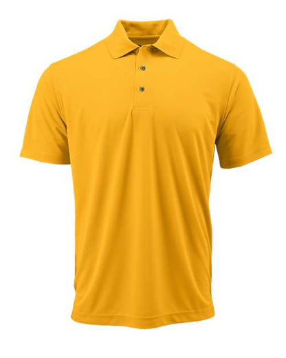 Paragon Youth Saratoga Performance Mini Mesh Polo - Gold Front