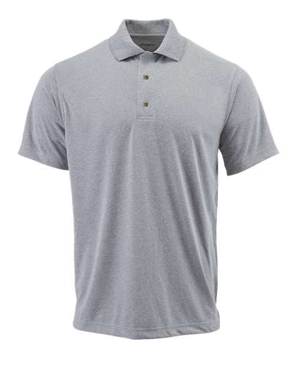Paragon Youth Saratoga Performance Mini Mesh Polo - Heather Grey Front