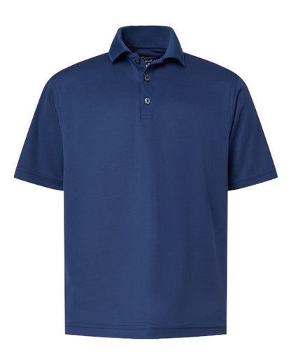 Paragon Youth Saratoga Performance Mini Mesh Polo - Navy Front