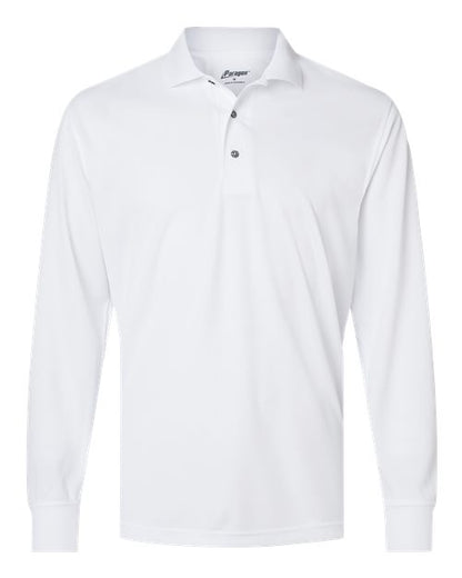 Paragon Men's Prescott Long Sleeve Polo - White Front