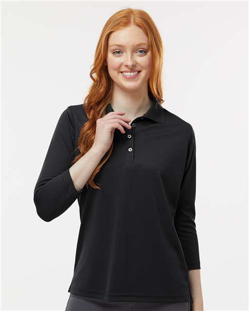 Paragon Women's Lady Palm Three-Quarter Sleeve Polo - Model Front