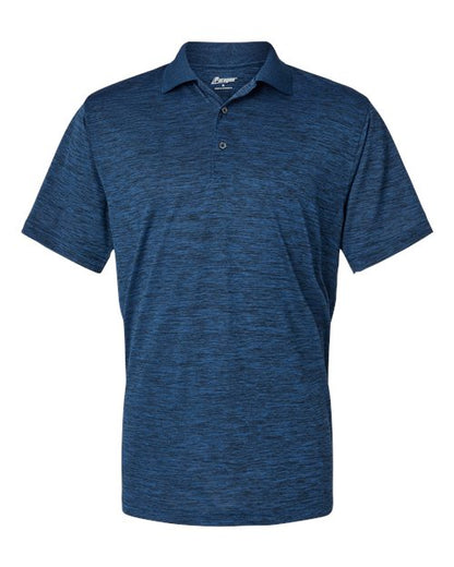 Paragon Men's Dakota Striated Heather Polo - Deep Blue Heather Front