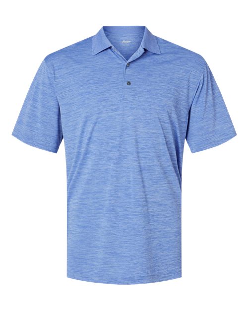Paragon Men's Dakota Striated Heather Polo - Peri Blue Heather Front