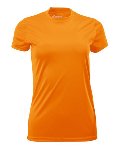 Paragon Women's Islander Performance T-Shirt - Neon Orange Front