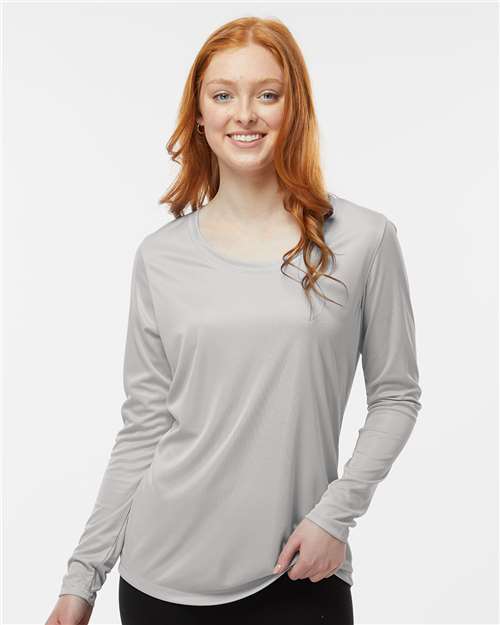 Paragon Women's Long Islander Performance Long Sleeve T-Shirt - Model Front