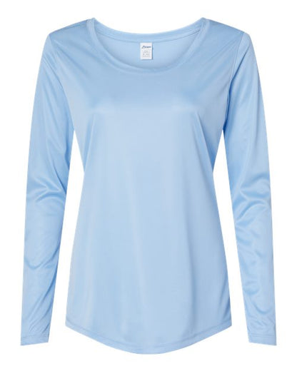 Paragon Women's Long Islander Performance Long Sleeve T-Shirt - Blue Mist Front