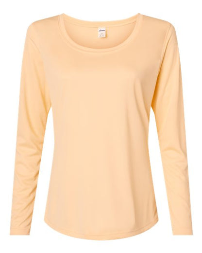 Paragon Women's Long Islander Performance Long Sleeve T-Shirt - Peach Front