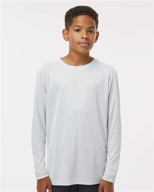 Paragon Youth Long Islander Performance Long Sleeve T-Shirt - Model Front