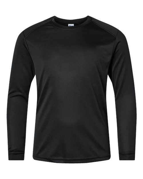 Paragon Youth Long Islander Performance Long Sleeve T-Shirt - Black Front