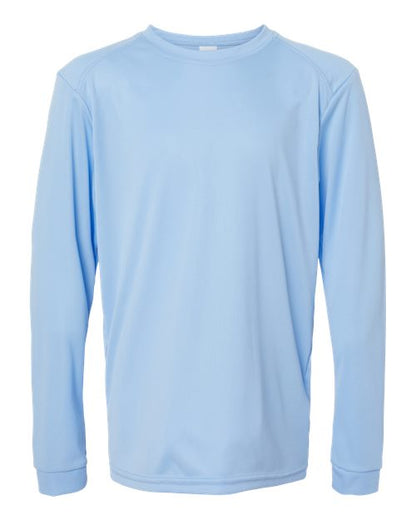 Paragon Youth Long Islander Performance Long Sleeve T-Shirt - Blue Mist Front