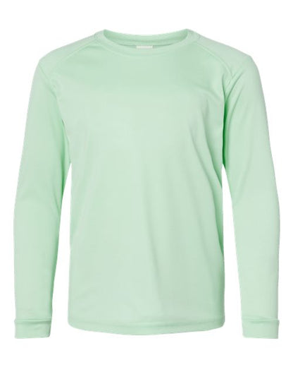 Paragon Youth Long Islander Performance Long Sleeve T-Shirt - Mint Green Front