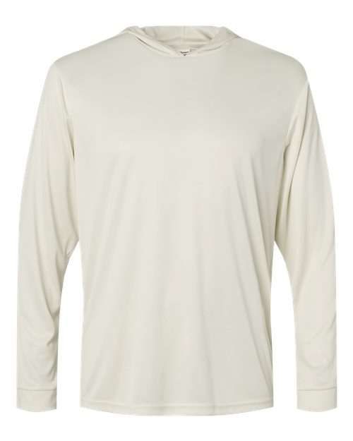 Paragon Unisex Bahama Performance Hooded Long Sleeve T-Shirt - Sand Front
