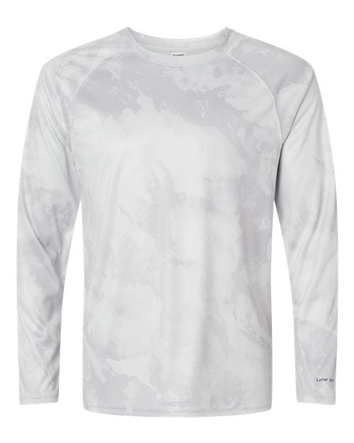 Paragon Unisex Cabo Camo Performance Long Sleeve T-Shirt - Aluminum Front