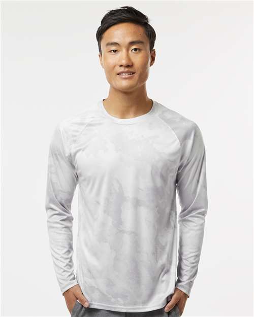 Paragon Unisex Cabo Camo Performance Long Sleeve T-Shirt - Model Front