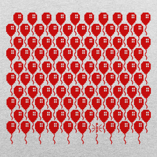 99 8-Bit Balloons Pixel Art graphic tee design