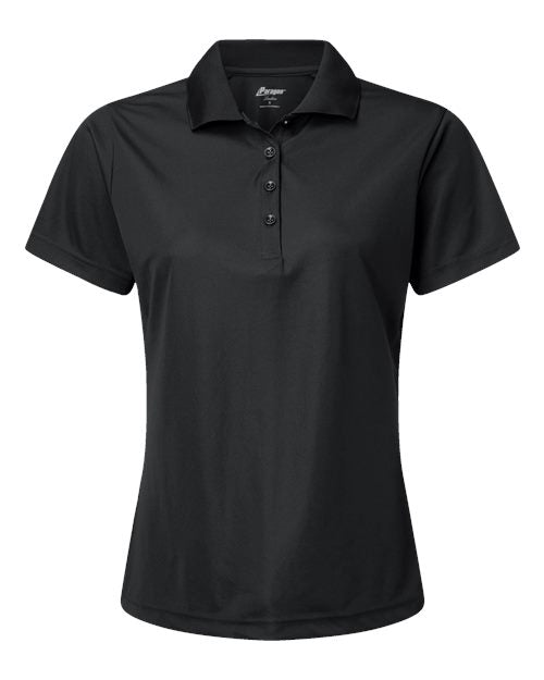Paragon Women's Sebring Performance Polo - Black Front