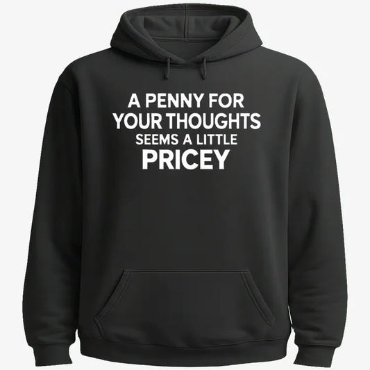 A Penny for Your Thoughts Seems a Little Pricey-Hoodie-Black