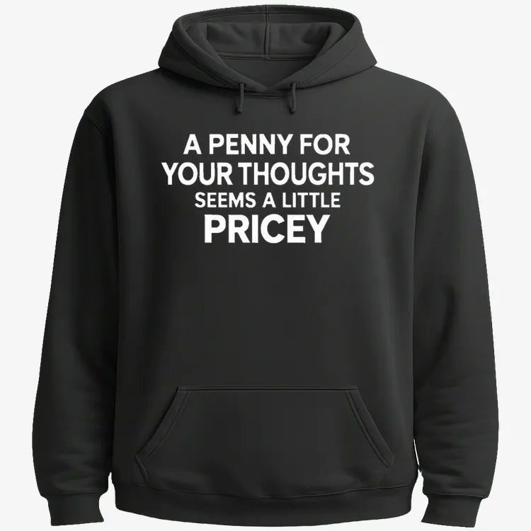 A Penny for Your Thoughts Seems a Little Pricey-Hoodie-Black