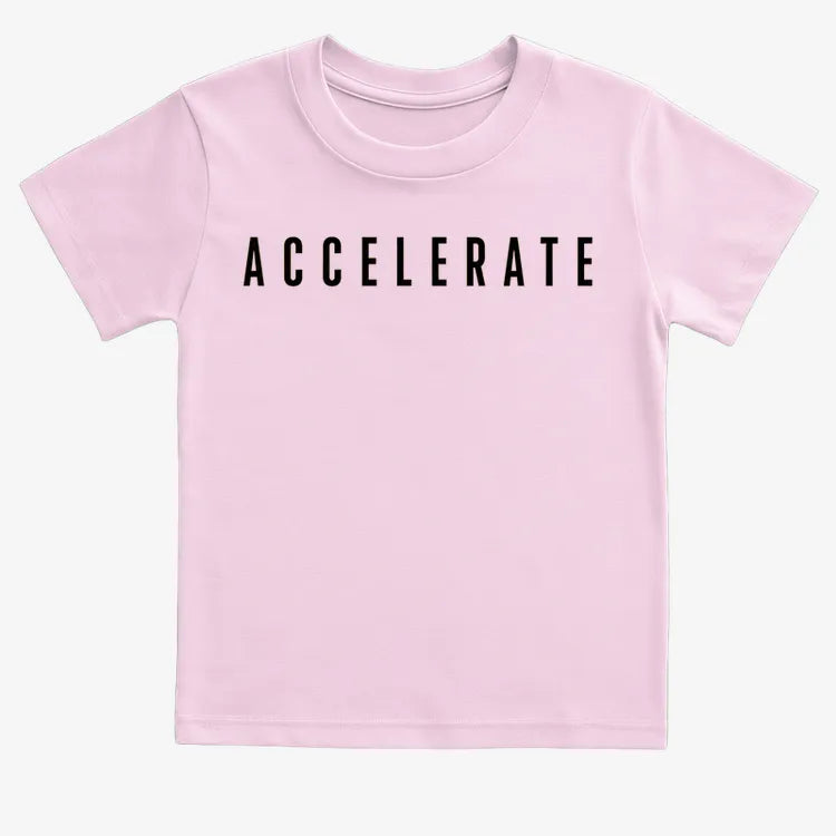 ACCELERATE-Kids T-Shirt-Pink