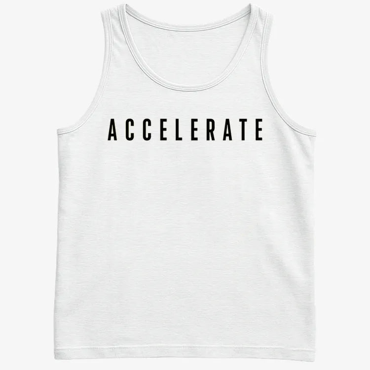 ACCELERATE-Men's Tank Top-White