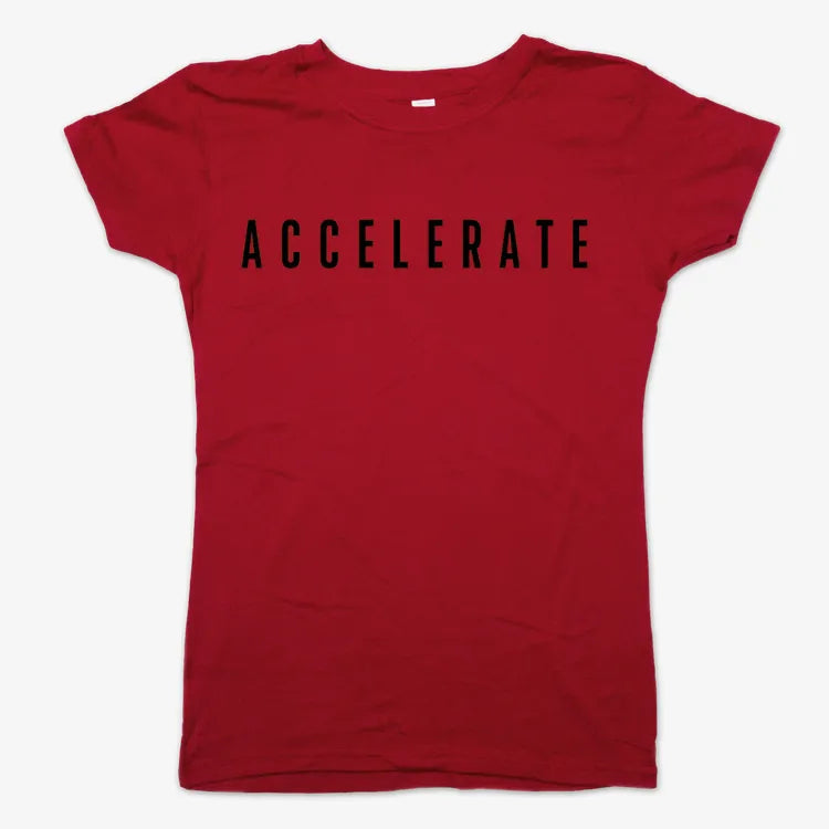 ACCELERATE-Women's T-Shirt-Deep Red
