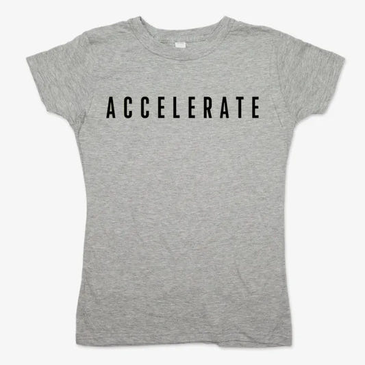 ACCELERATE-Women's T-Shirt-Gray Granite