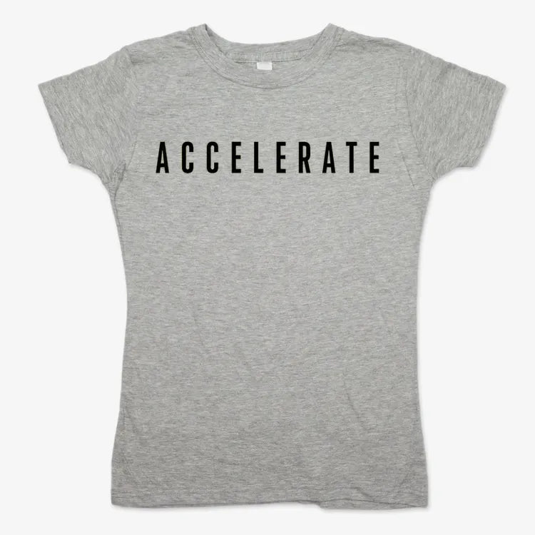 ACCELERATE-Women's T-Shirt-Gray Granite