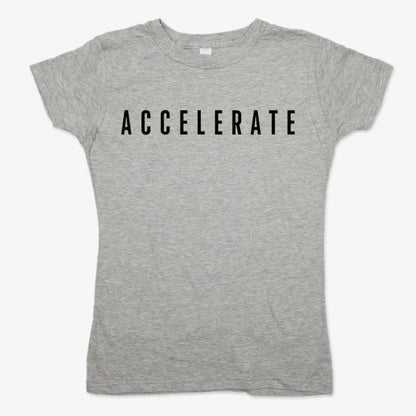 ACCELERATE-Women's T-Shirt-Gray Granite