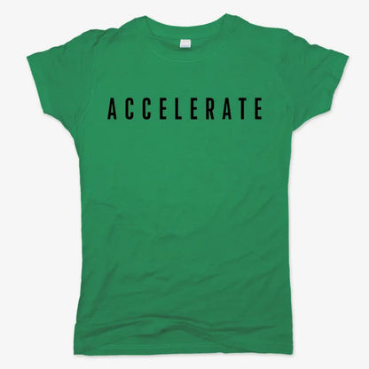 ACCELERATE-Women's T-Shirt-Lucky Green