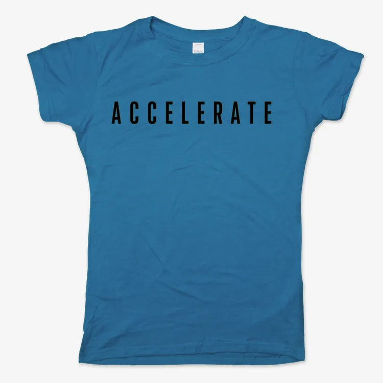 ACCELERATE-Women's T-Shirt-Sky Blue