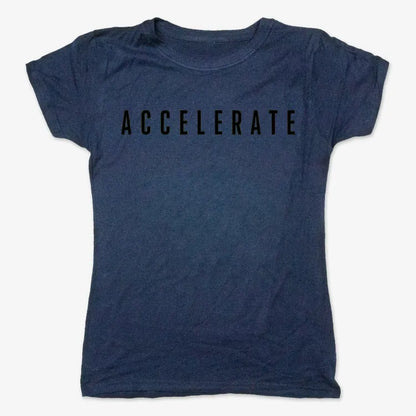 ACCELERATE-Women's T-Shirt-True Navy