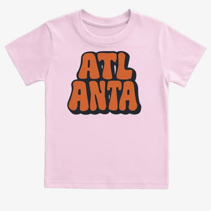 ATLANTA Groovy Grphic-Kids T-Shirt-Pink