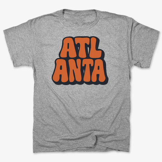 ATLANTA Groovy Grphic-Men's T-Shirt-Gray Heather