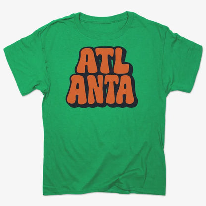 ATLANTA Groovy Grphic-Men's T-Shirt-Kelly Green Heather