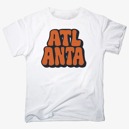 ATLANTA Groovy Grphic-Men's T-Shirt-White