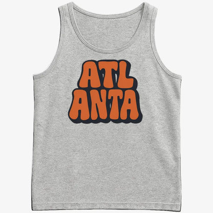 ATLANTA Groovy Grphic-Men's Tank Top-Gray Heather