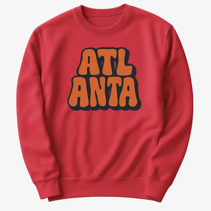 ATLANTA Groovy Grphic-Sweater-Red