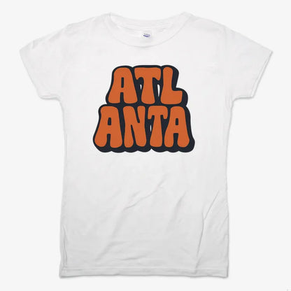 ATLANTA Groovy Grphic-Women's T-Shirt-Snow