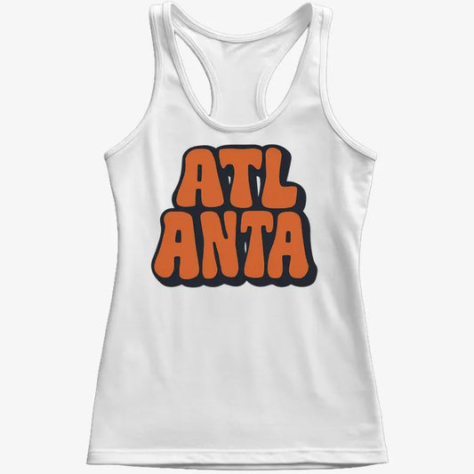ATLANTA Groovy Grphic-Women's Tank Top-Snow