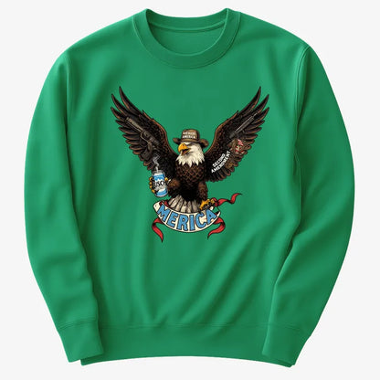 Merica Eagle with Guns & Beer