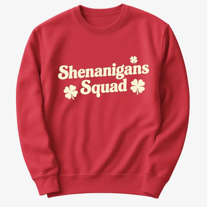 Shenanigans Squad St. Patrick's Day Four Leaf Clover Design