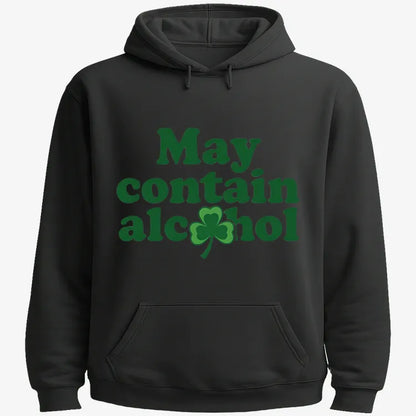 May Contain Alcohol Shamrock St Patrick's Day Design