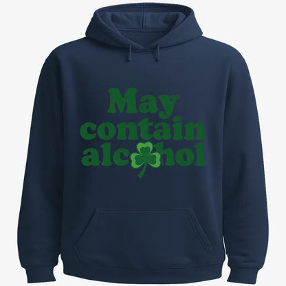 May Contain Alcohol Shamrock St Patrick's Day Design