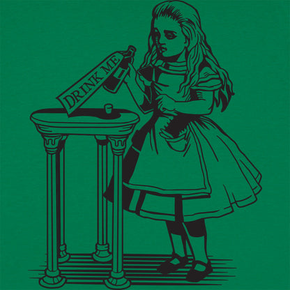 Alice Drink Me Bottle Wonderland Illustration