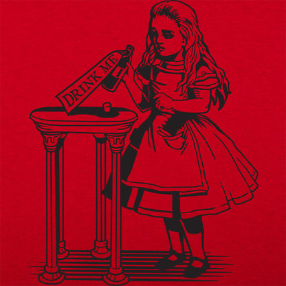 Alice Drink Me Bottle Wonderland Illustration