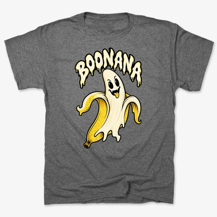 BOONANA-Unisex Heavyweight T-Shirt-Charcoal Heather