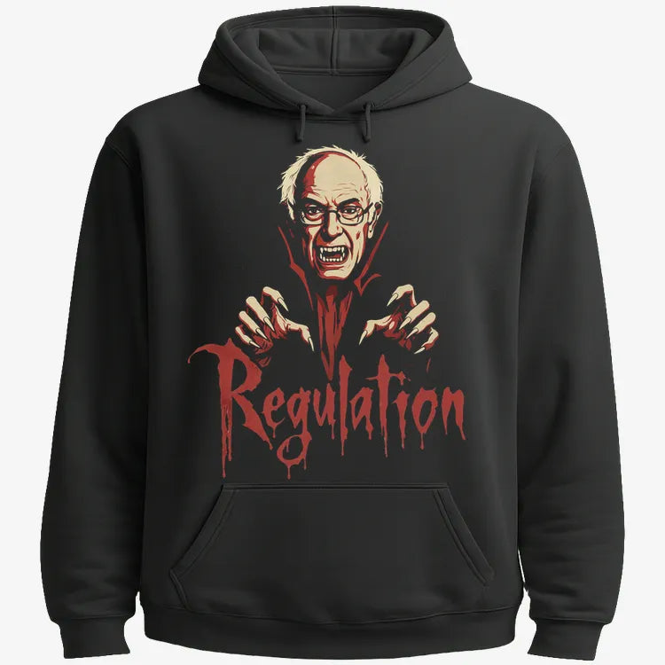 Bernie Sanders Regulation Dracula-Hoodie-Black